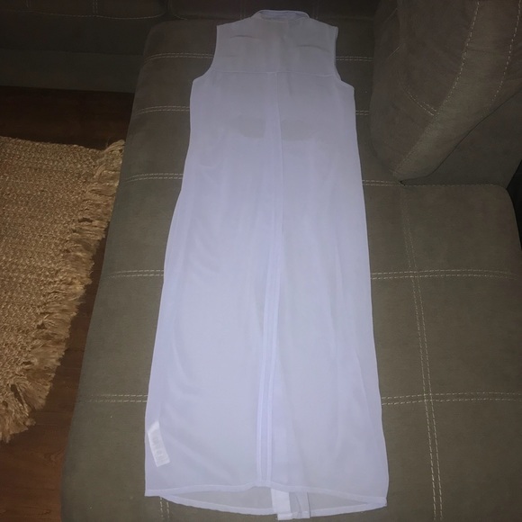 ASOS Long chiffon shirt dress with waist cutouts - Picture 5 of 8